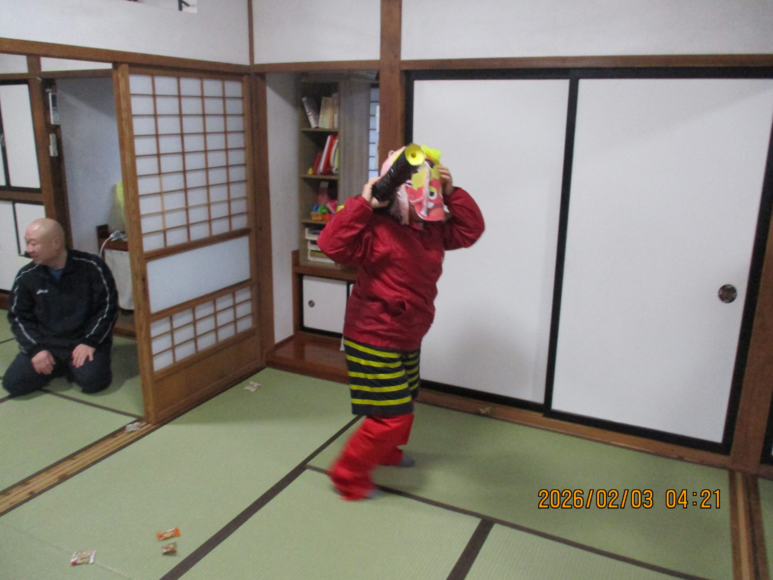 鬼の登場です。